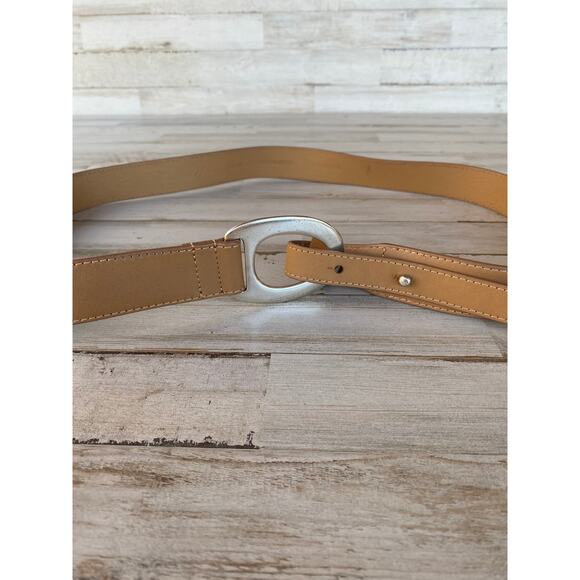 jjill Tan Leather Belt  Casual SZ XL C100854 - Picture 3 of 9